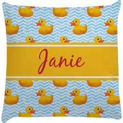 Rubber Duckie Decorative Pillow Case (Personalized)