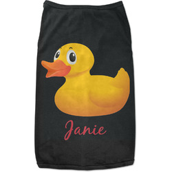 Rubber Duckie Black Pet Shirt - L (Personalized)