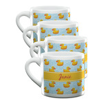 Rubber Duckie Double Shot Espresso Cups - Set of 4 (Personalized)
