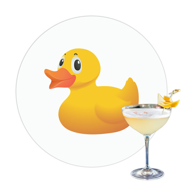 Custom Rubber Duckie Printed Drink Topper