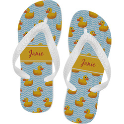 Rubber Duckie Flip Flops - Large (Personalized)