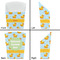 Rubber Duckie French Fry Favor Box - Front & Back View