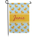 Rubber Duckie Small Garden Flag - Double Sided w/ Name or Text