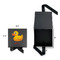 Rubber Duckie Gift Boxes with Magnetic Lid - Black - Open & Closed