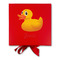 Rubber Duckie Gift Boxes with Magnetic Lid - Red - Approval