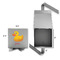 Rubber Duckie Gift Boxes with Magnetic Lid - Silver - Open & Closed