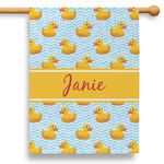 Rubber Duckie 28" House Flag - Double Sided (Personalized)