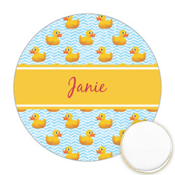 Rubber Duckie Printed Cookie Topper - 2.5" (Personalized)