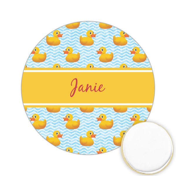 Custom Rubber Duckie Printed Cookie Topper - 2.15" (Personalized)