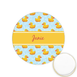 Rubber Duckie Printed Cookie Topper - 1.25" (Personalized)