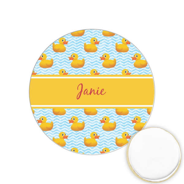 Custom Rubber Duckie Printed Cookie Topper - 1.25" (Personalized)