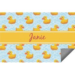 Rubber Duckie Indoor / Outdoor Rug - 6'x8' w/ Name or Text