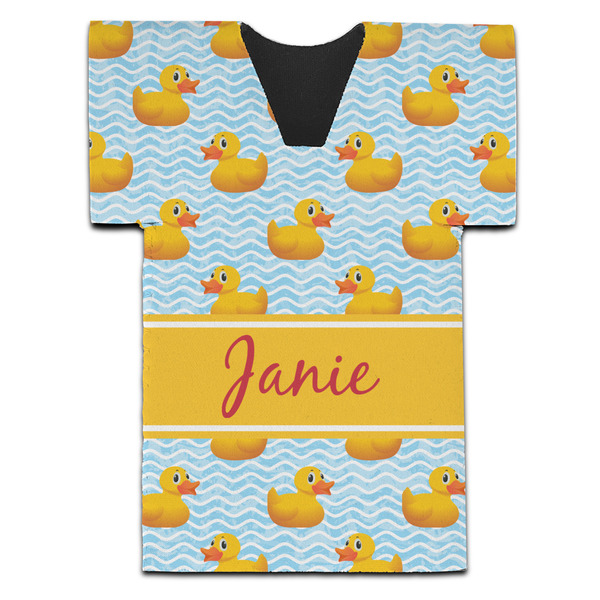 Custom Rubber Duckie Jersey Bottle Cooler (Personalized)