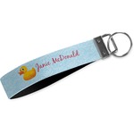 Rubber Duckie Webbing Keychain Fob - Large (Personalized)