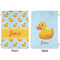 Rubber Duckie Large Laundry Bag - Front & Back View