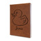 Rubber Duckie Leather Sketchbook - Small - Double Sided - Angled View