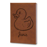 Rubber Duckie Leatherette Journal - Large - Double Sided (Personalized)