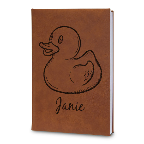 Custom Rubber Duckie Leatherette Journal - Large - Double Sided (Personalized)