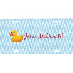 Rubber Duckie Front License Plate (Personalized)
