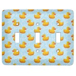 Rubber Duckie Light Switch Cover (3 Toggle Plate)