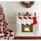 Rubber Duckie Linen Stocking w/Red Cuff - Fireplace (LIFESTYLE)