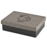 Rubber Duckie Medium Gift Box w/ Engraved Leather Lid (Personalized)