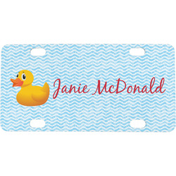 Rubber Duckie Mini / Bicycle License Plate (4 Holes) (Personalized)
