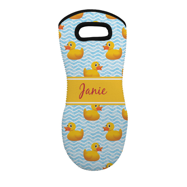 Custom Rubber Duckie Neoprene Oven Mitt w/ Name or Text