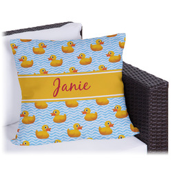 Rubber Duckie Outdoor Pillow - 20" (Personalized)