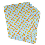 Rubber Duckie Binder Tab Divider - Set of 6 (Personalized)