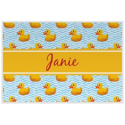 Rubber Duckie Laminated Placemat w/ Name or Text