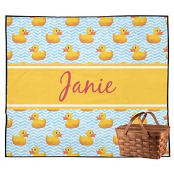 Rubber Duckie Outdoor Picnic Blanket (Personalized)