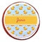 Rubber Duckie Printed Icing Circle - Large - On Cookie