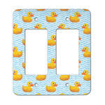 Rubber Duckie Rocker Style Light Switch Cover - Two Switch