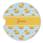 Rubber Duckie Sandstone Car Coaster - Single (Personalized)