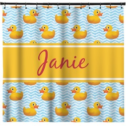 Rubber Duckie Shower Curtain - 71" x 74" (Personalized)