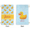 Rubber Duckie Small Laundry Bag - Front & Back View