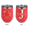 Rubber Duckie Stainless Wine Tumblers - Coral - Double Sided - Approval