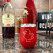 Rubber Duckie Stainless Wine Tumblers - Red - Double Sided - In Context