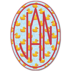 Rubber Duckie Monogram Decal - Custom Sizes (Personalized)