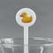 Rubber Duckie White Plastic 7" Stir Stick - Round - Main