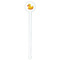 Rubber Duckie White Plastic 7" Stir Stick - Round - Single Stick