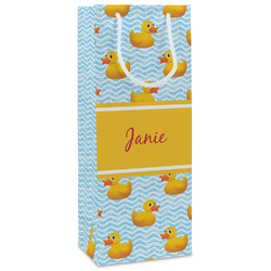 Rubber Duckie Wine Gift Bags - Matte (Personalized)