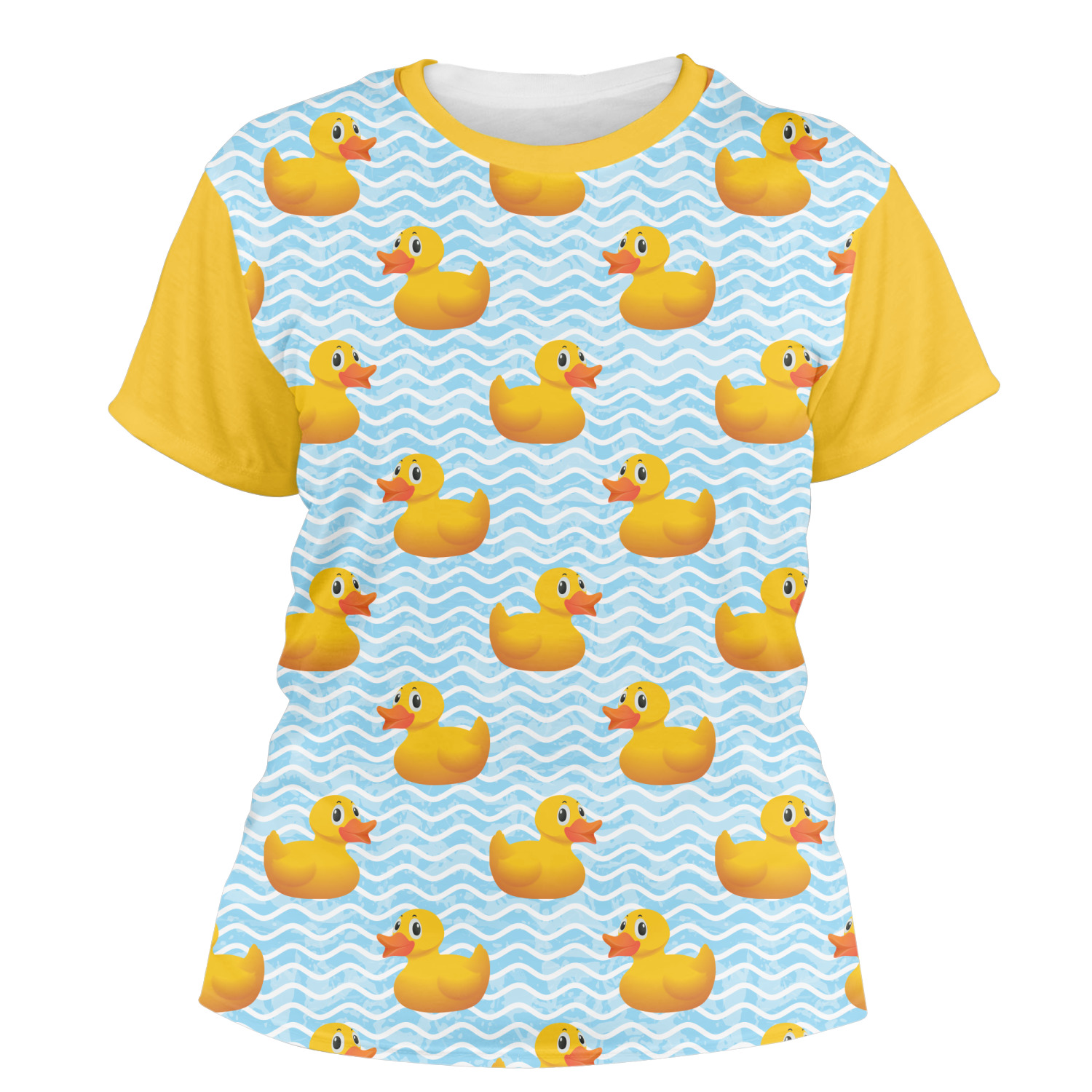 Custom Rubber Duckie Women's Crew T-Shirt | YouCustomizeIt