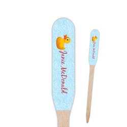 Rubber Duckie Paddle Wooden Food Picks - Double Sided (Personalized)
