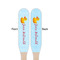 Rubber Duckie Wooden Food Pick - Paddle - Double Sided - Front & Back