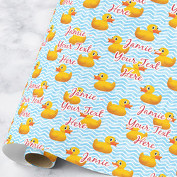 Rubber Duckie Wrapping Paper Roll - Large (Personalized)