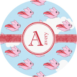 Flying Pigs Multipurpose Round Labels - 1" (Personalized)