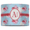 Flying Pigs 16" Drum Lampshade - FRONT (Fabric)