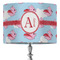 Flying Pigs 16" Drum Lampshade - ON STAND (Fabric)